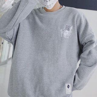 Back-print Round Neck Pullover