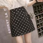 Black Dot A-line Semi Skirt