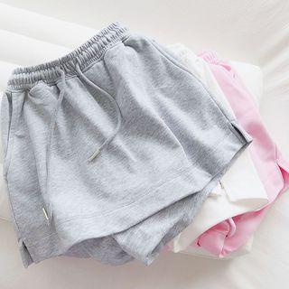 Drawstring Plain Sports Skirt