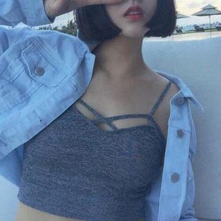 Strappy Cropped Camisole Top