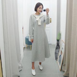Raglan Flared Long Pullover Dress