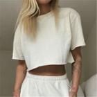 Short-sleeve Loose-fit Cropped T-shirt