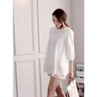 3/4-sleeve Lace-detail Top
