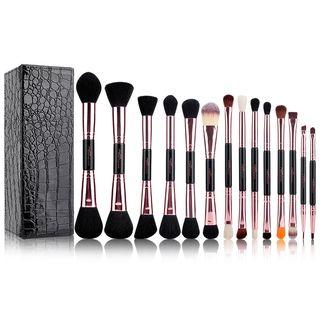 Set Of 14: Dual Head Makeup Brush