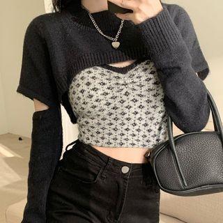 Patterned Camisole Top / Shrug