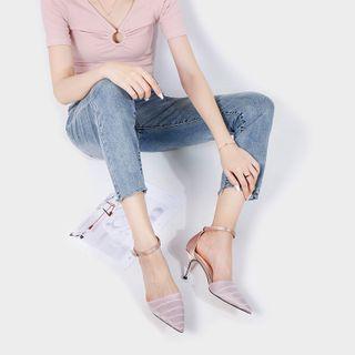 Mesh Stiletto Pumps