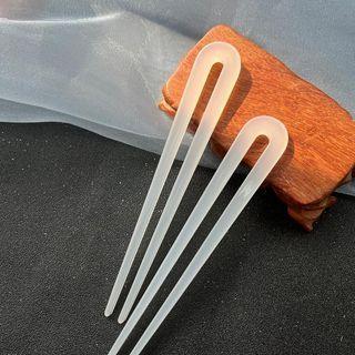 Set Of 2: Hair Stick White - One Size