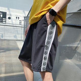 Print Panel Knee-length Shorts