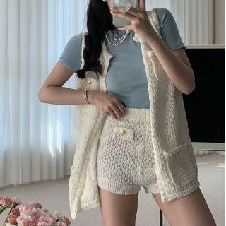 Sweater Vest / Knit Shorts