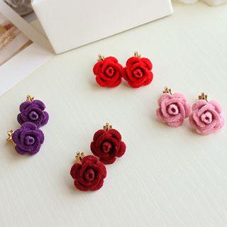 Rose Stud Earring / Clip-on Earring