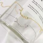 925 Sterling Silver Fish Bone Necklace