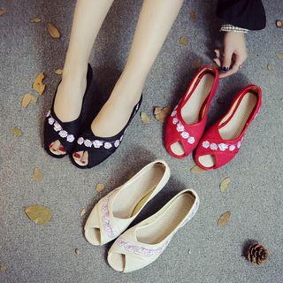Chinese Traditional Peep Toe Shoes