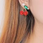 Faux Crystal Cherry Earring