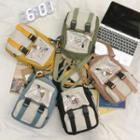 Two-tone Nylon Crossbody Bag