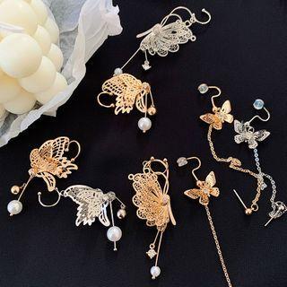 Butterfly Dangle Earring / Clip-on Earring (various Designs)