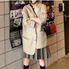 Plaid A-line Pleated Skirt / Blazer