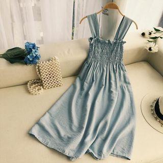 Wide-strap Smocked Sundress
