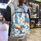 Set: Printed Backpack + Bag Charm