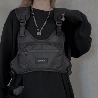 Buckled Vest Cargo Backpack Black - One Size