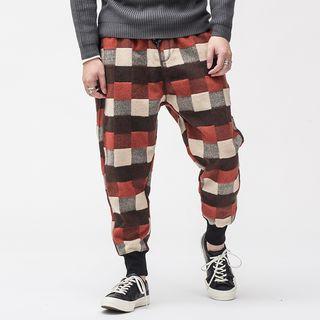 Plaid Wool Sweatpants