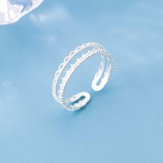 Layered Ring S925 Silver - Silver - One Size