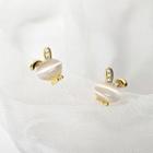 Rabbit Rhinestone Cat Eye Stone Earring