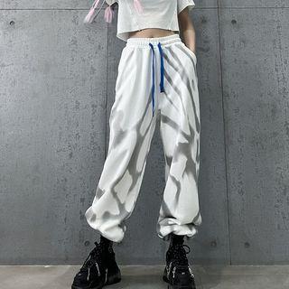 Tie-dyed Wide Leg Sweatpants