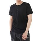 Plus Size Cotton Henley