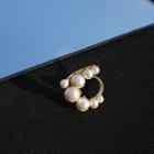 Pearl Open Ring 1 Pc - Gold - One Size