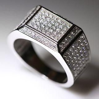 Rectangular Rhinestone Ring
