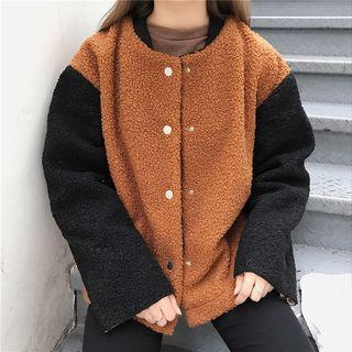Color Block Fleece Jacket