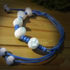 Ceramic String Bracelet Light Blue - One Size