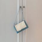 Set: Two-tone Panel Crossbody Bag + Coin Purse