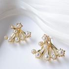 Back Hanging Pearl Earring As Shown In Figure - One Size