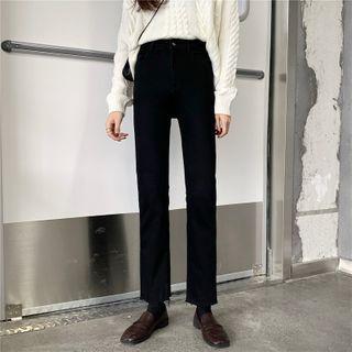 High-waist Straight-leg Skinny Jeans