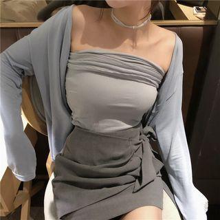 Side Tie Pencil Skirt