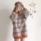 Plaid Long Pullover