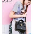 Metal-accent Handbag