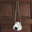 Rice Ball Print Canvas Shoulder Bag