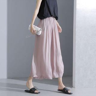 High-waist Plain Culottes