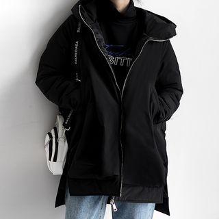 Hooded Zip Jacket Black - M