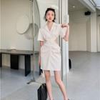 Short-sleeve Cutout Shirtdress