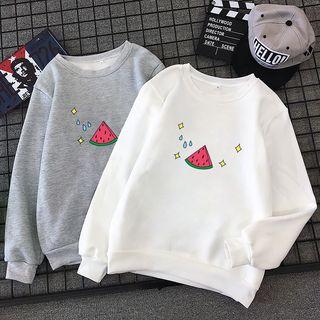 Watermelon Print Sweatshirt