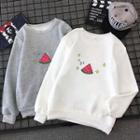 Watermelon Print Sweatshirt