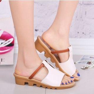T-bar Slide Sandals
