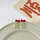 Bow Abacus Drop Earring / Clip-on Earring