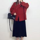 Velvet Midi A-line Skirt (various Designs)