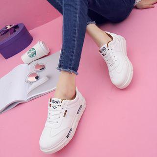 Fleece Lined Lace Up Sneakers