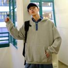Long-sleeve Plain Over-sized Hoodie