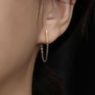 Fringe Stud Earring Gold - One Size
